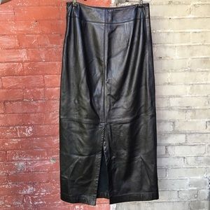 SOLD! Ralph Lauren 100% leather skirt Maxi